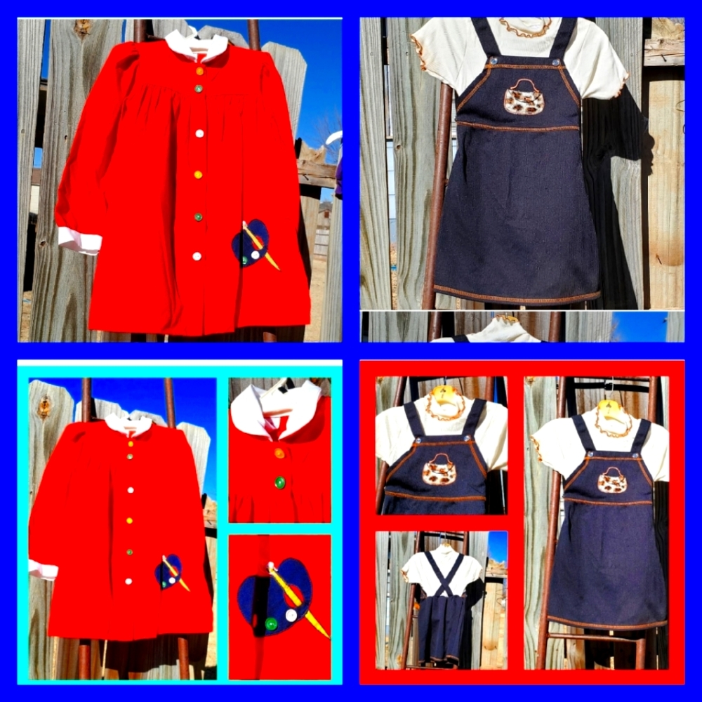 *Vntg* SEARS/BASIC IMAGE 2 dresses sz 6